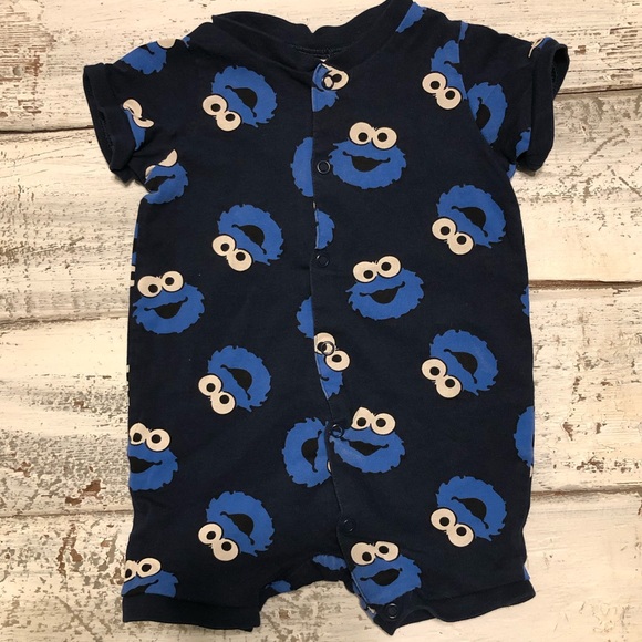 cookie monster romper